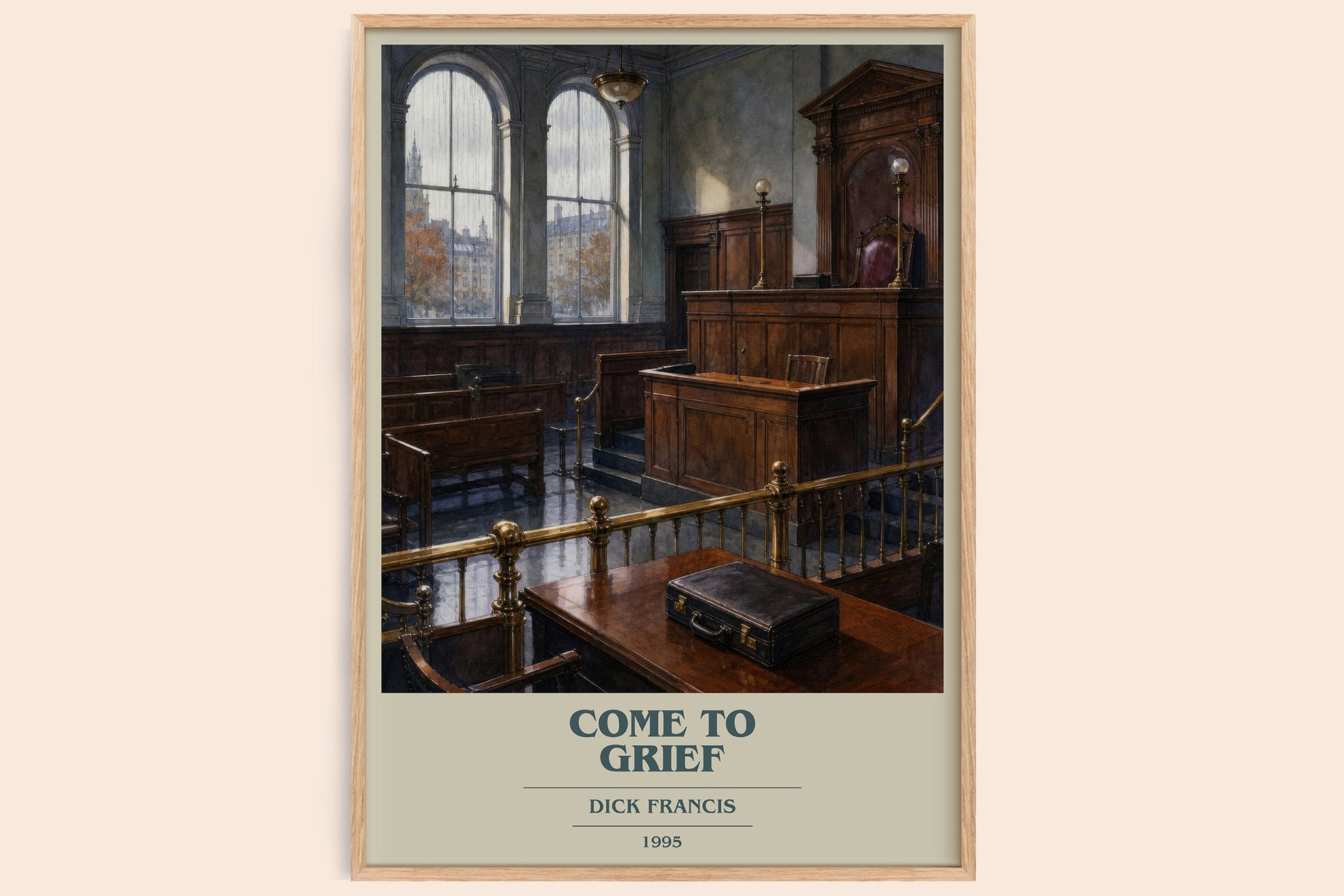 Come to Grief Book Cover Poster by Dick Francis