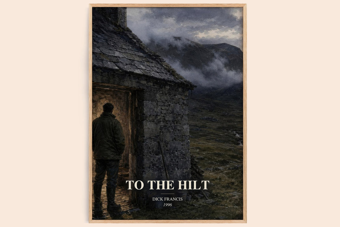 To the Hilt watercolour book poster by Dick Francis – framed literary art print