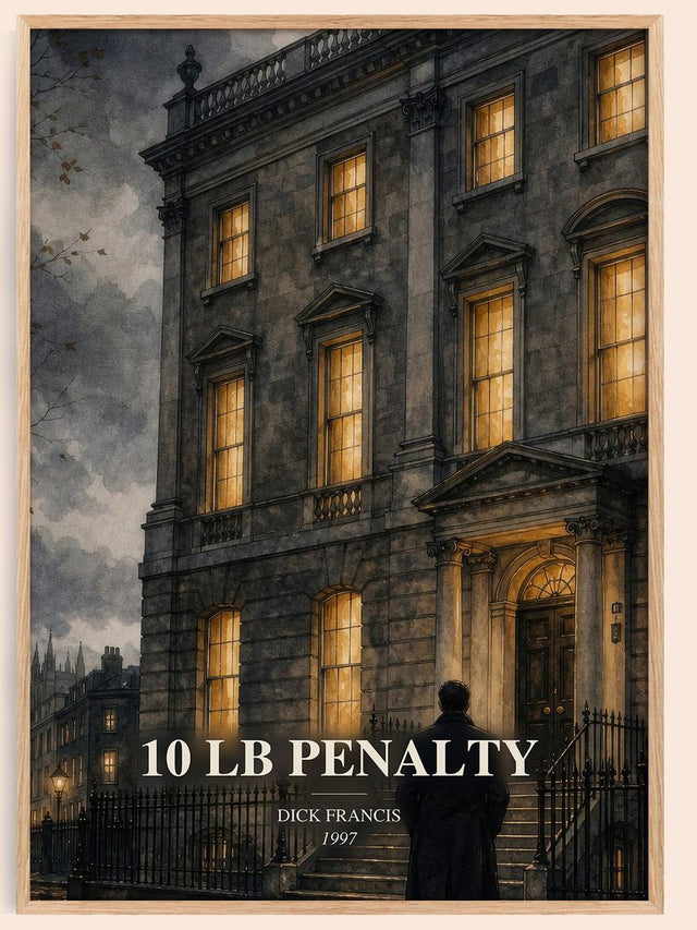 10 lb Penalty Book Watercolour Illustration by Dick Francis