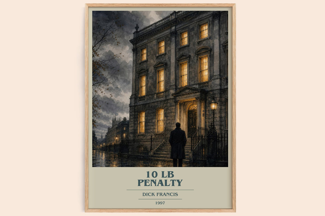 10 lb Penalty book cover book poster by Dick Francis – framed literary art print