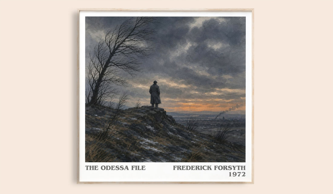 The Odessa File literary book poster by Frederick Forsyth – framed literary art print