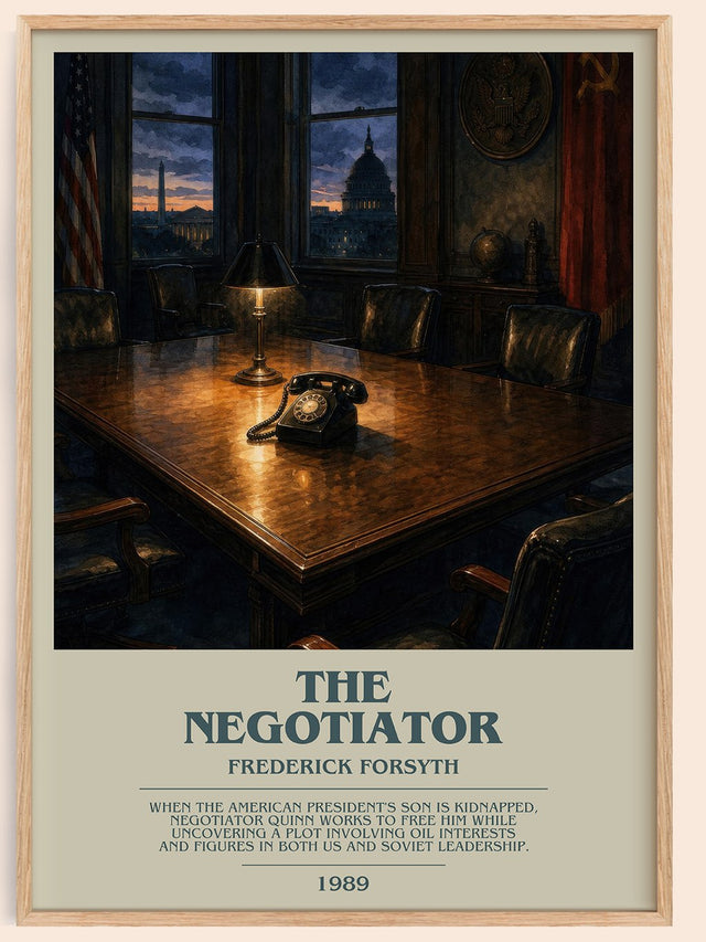The Negotiator Bookish Wall Art by Frederick Forsyth