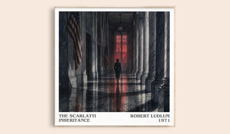 The Scarlatti Inheritance Literary Art Print by Robert Ludlum (Square style)