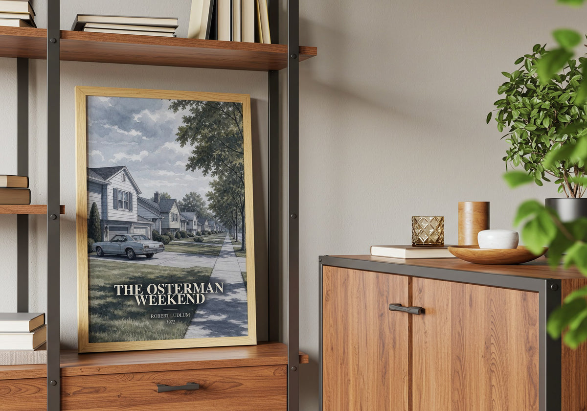 The Osterman Weekend book watercolour illustration paper finish options – matte satin gloss