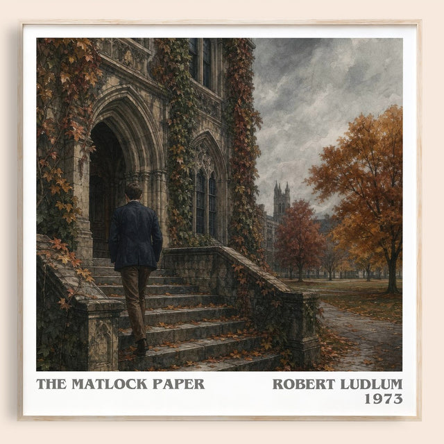 The Matlock Paper Literary Art Print by Robert Ludlum