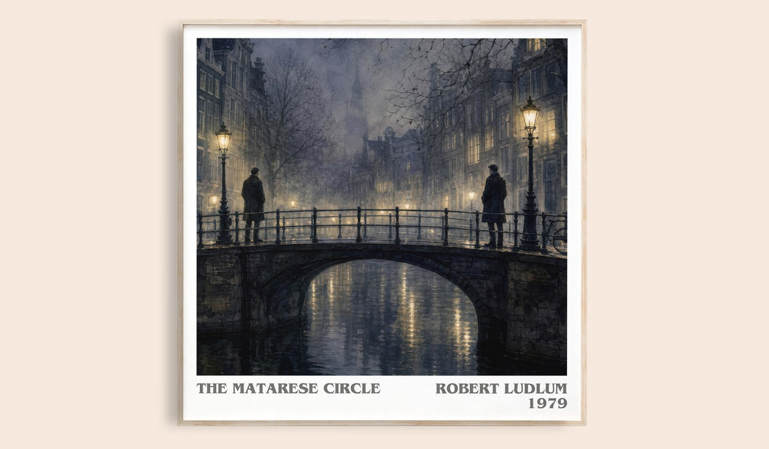 The Matarese Circle literary book poster by Robert Ludlum – framed literary art print
