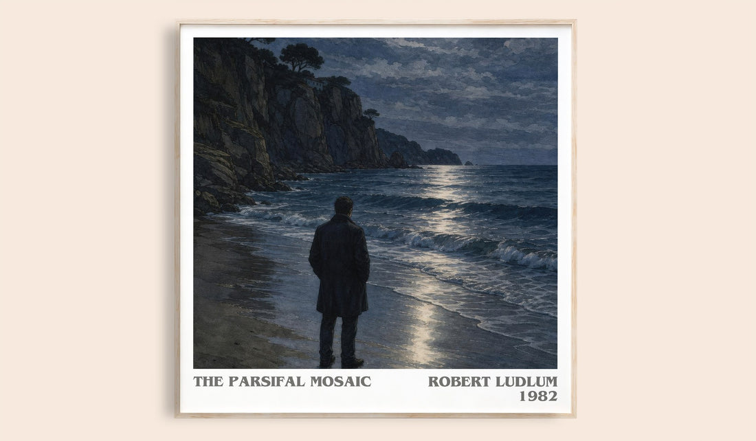 The Parsifal Mosaic literary book poster by Robert Ludlum – framed literary art print