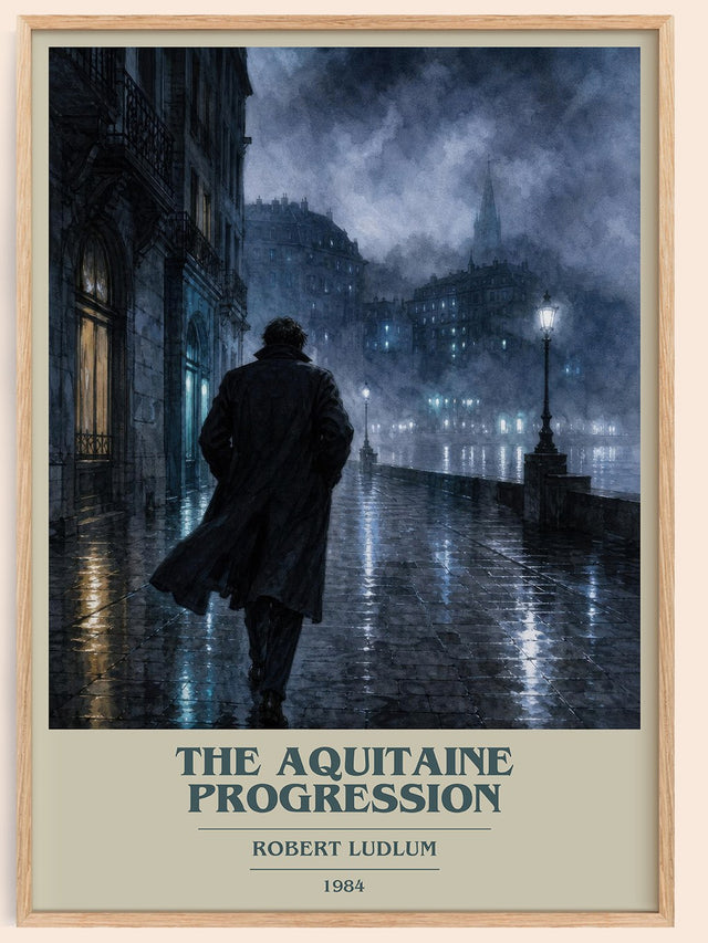 The Aquitaine Progression Book Cover Poster by Robert Ludlum