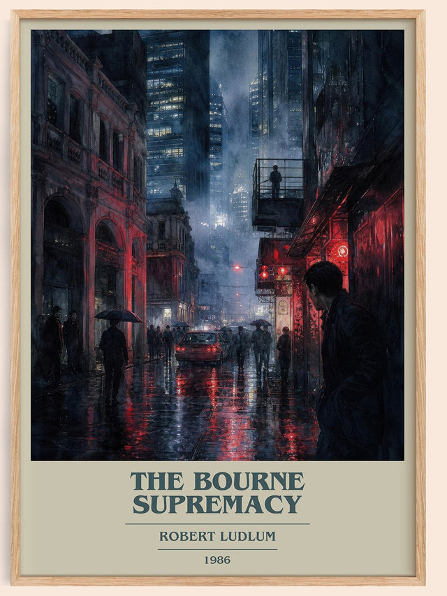 The Bourne Supremacy Book Cover Poster by Robert Ludlum