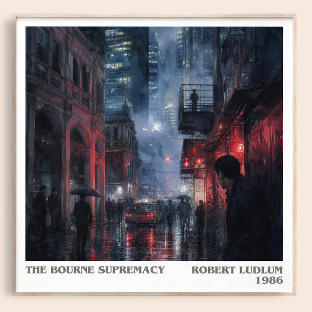 The Bourne Supremacy Literary Art Print by Robert Ludlum