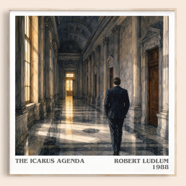 The Icarus Agenda Literary Art Print by Robert Ludlum