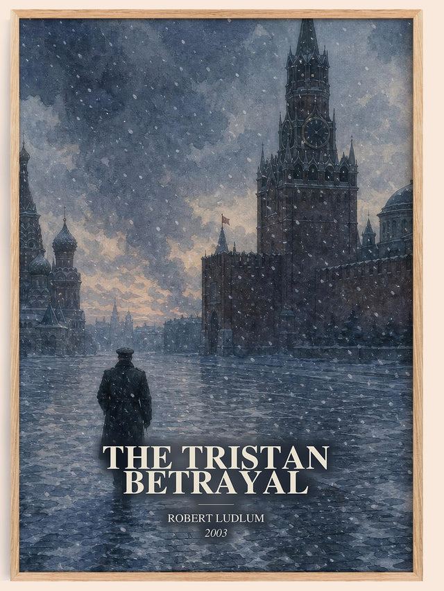 The Tristan Betrayal Book Watercolour Illustration by Robert Ludlum