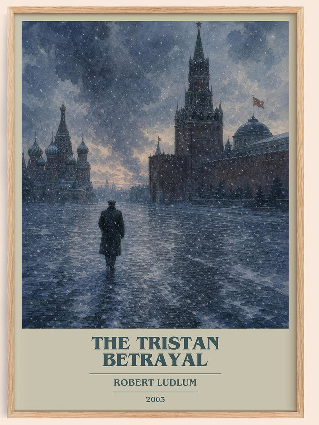 The Tristan Betrayal Book Cover Poster by Robert Ludlum