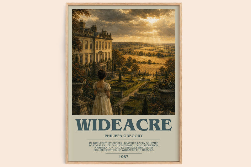 Wideacre Bookish Wall Art by Philippa Gregory (Modern style)