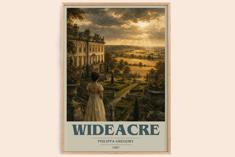 Wideacre Book Cover Poster by Philippa Gregory (Modern Minimalist style)