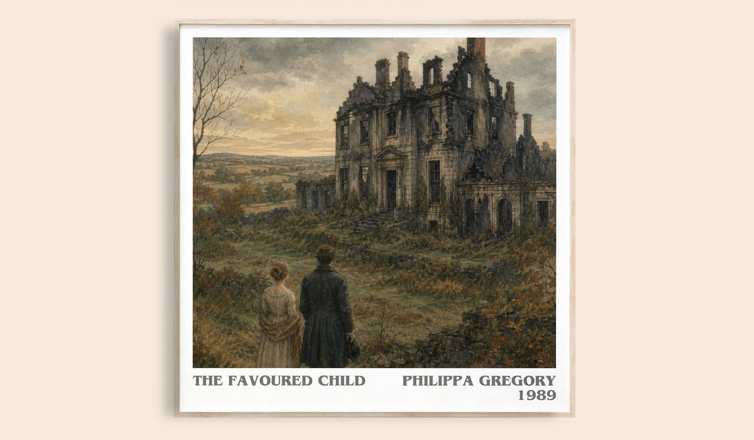 The Favoured Child literary book poster by Philippa Gregory – framed literary art print