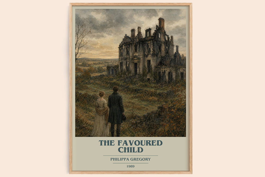 The Favoured Child book cover book poster by Philippa Gregory – framed literary art print