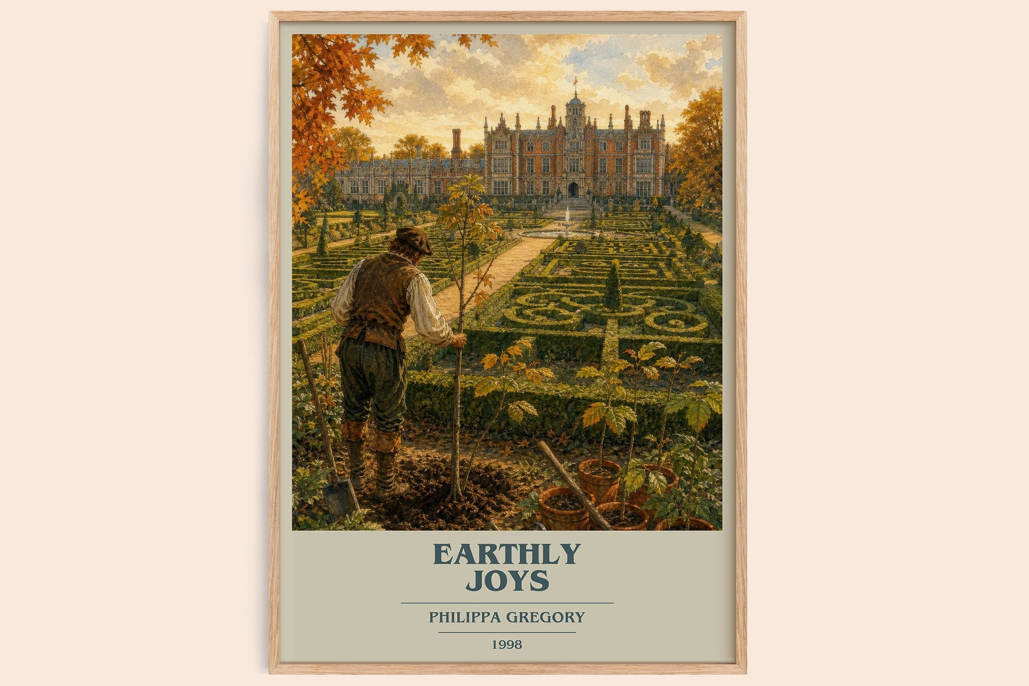 Earthly Joys Book Cover Poster by Philippa Gregory