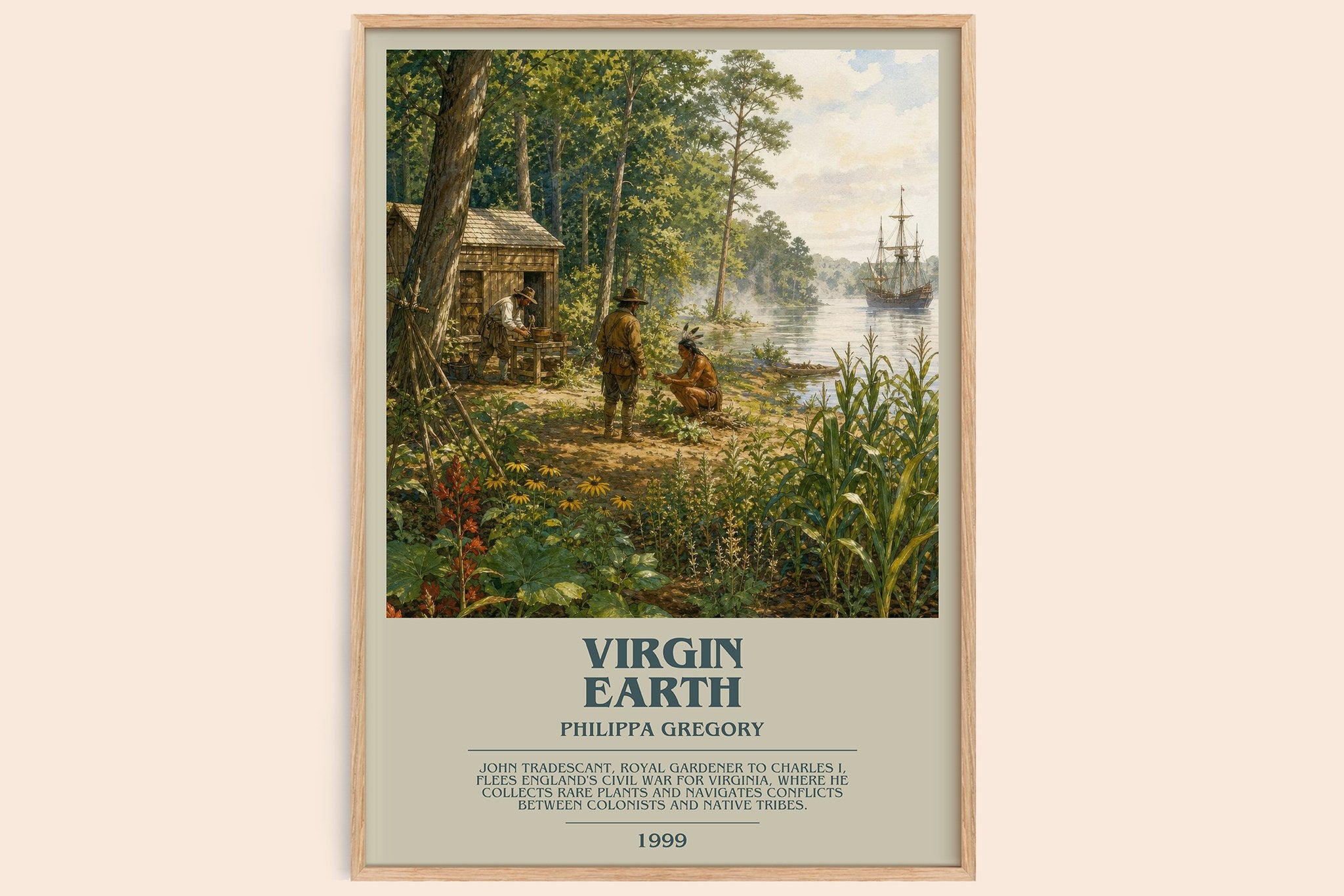 Virgin Earth Bookish Wall Art by Philippa Gregory