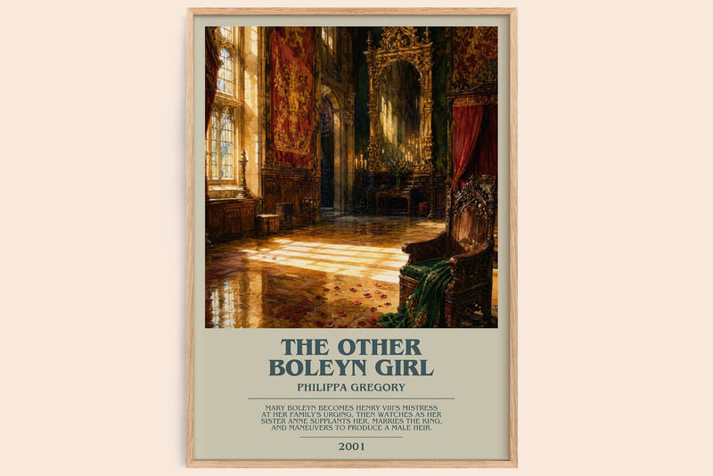 The Other Boleyn Girl bookish book poster by Philippa Gregory – framed literary art print