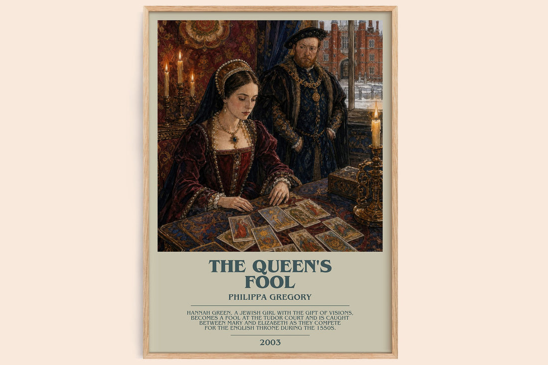 The Queen's Fool bookish book poster by Philippa Gregory – framed literary art print