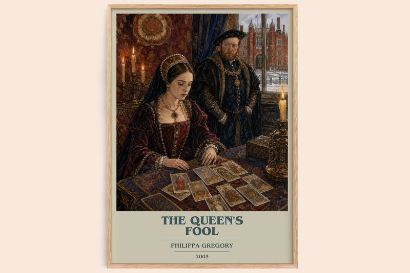 The Queen's Fool book cover book poster by Philippa Gregory – framed literary art print