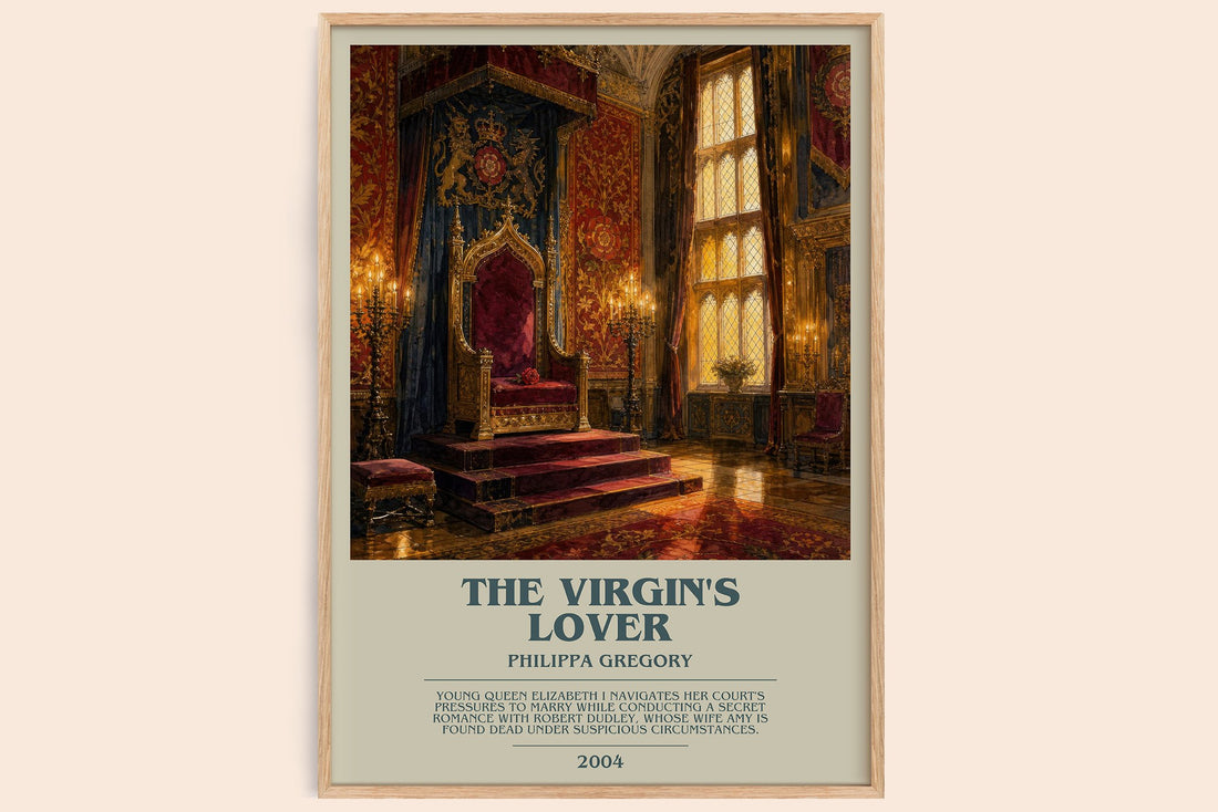 The Virgin's Lover bookish book poster by Philippa Gregory – framed literary art print