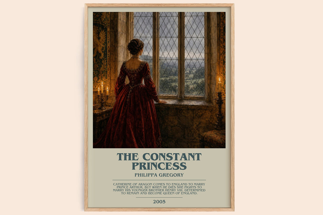 The Constant Princess bookish book poster by Philippa Gregory – framed literary art print