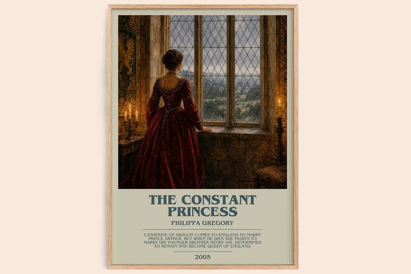The Constant Princess bookish book poster by Philippa Gregory – framed literary art print