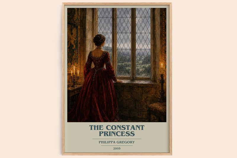 The Constant Princess book cover book poster by Philippa Gregory – framed literary art print