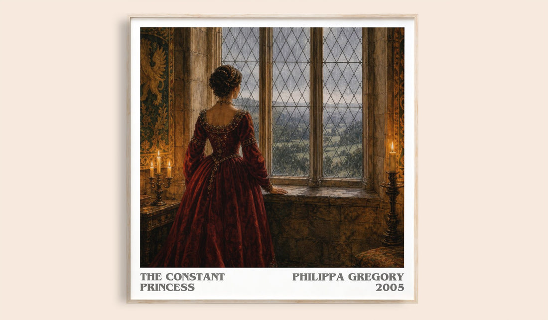 The Constant Princess literary book poster by Philippa Gregory – framed literary art print