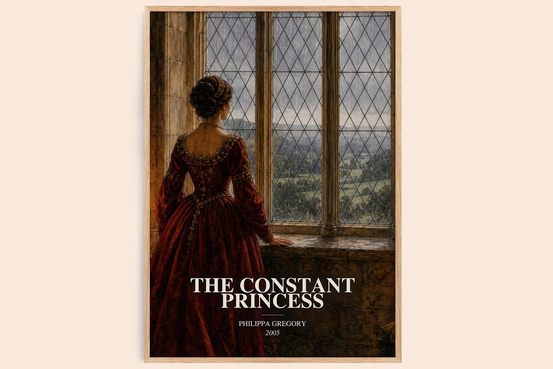 The Constant Princess watercolour book poster by Philippa Gregory – framed literary art print