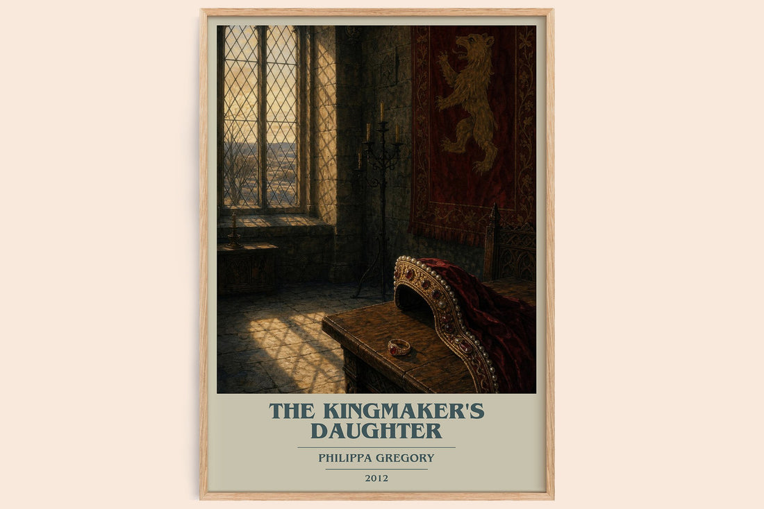 The Kingmaker's Daughter book cover book poster by Philippa Gregory – framed literary art print