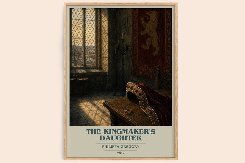 The Kingmaker's Daughter book cover book poster by Philippa Gregory – framed literary art print