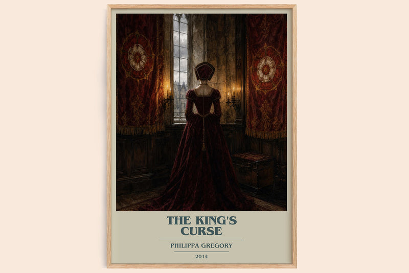 The King's Curse book cover book poster by Philippa Gregory – framed literary art print