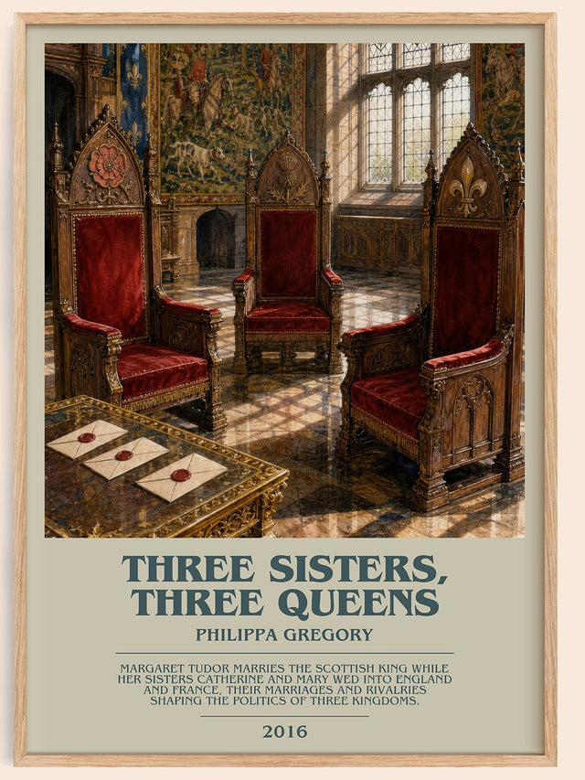 Three Sisters, Three Queens Bookish Wall Art by Philippa Gregory