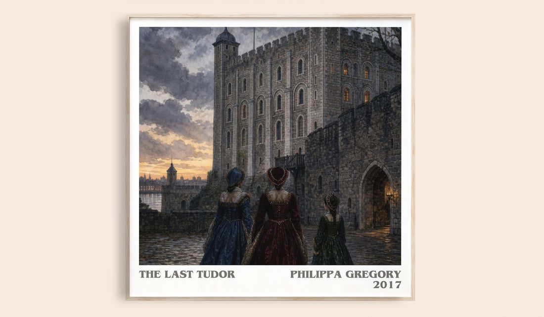 The Last Tudor literary book poster by Philippa Gregory – framed literary art print