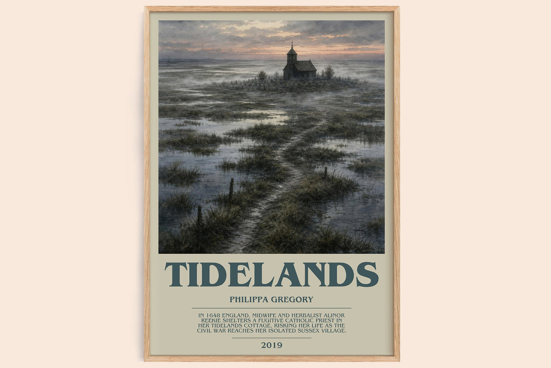 Tidelands bookish book poster by Philippa Gregory – framed literary art print