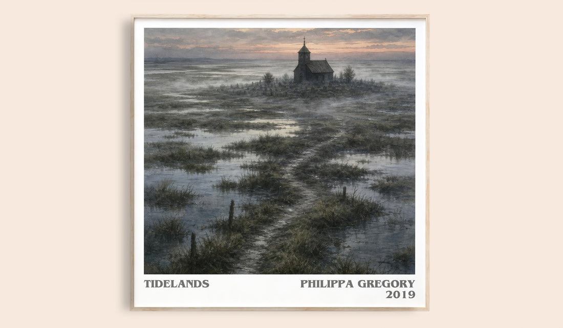 Tidelands literary book poster by Philippa Gregory – framed literary art print