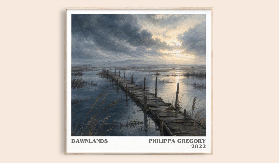 Dawnlands literary book poster by Philippa Gregory – framed literary art print