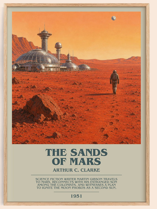The Sands of Mars Bookish Wall Art by Arthur C. Clarke