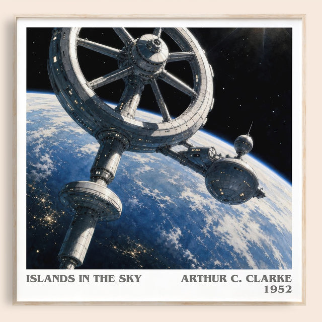 Islands in the Sky Literary Art Print by Arthur C. Clarke
