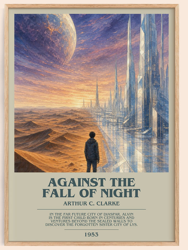 Against the Fall of Night Bookish Wall Art by Arthur C. Clarke