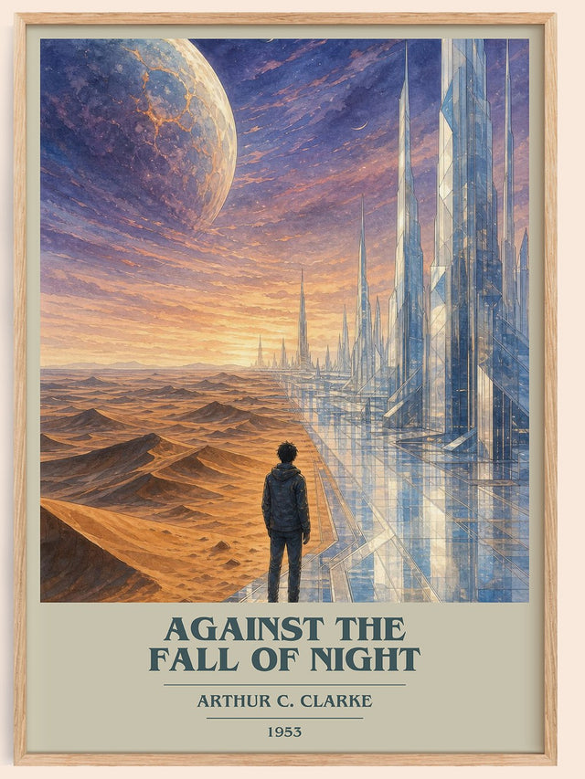 Against the Fall of Night Book Cover Poster by Arthur C. Clarke