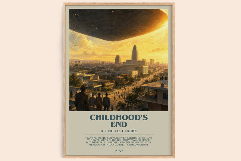 Childhood's End Bookish Wall Art by Arthur C. Clarke (Modern style)