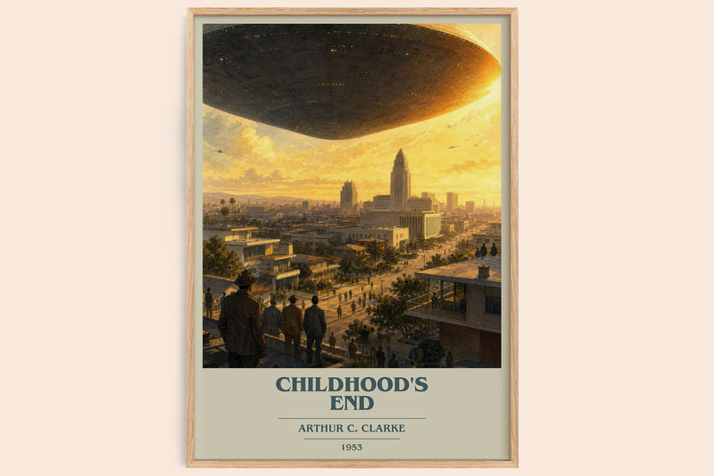Childhood's End Book Cover Poster by Arthur C. Clarke (Modern Minimalist style)