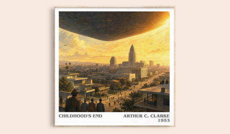 Childhood's End Literary Art Print by Arthur C. Clarke (Square style)