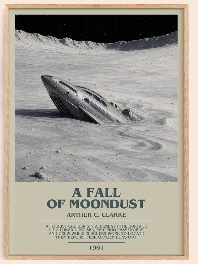 A Fall of Moondust Bookish Wall Art by Arthur C. Clarke