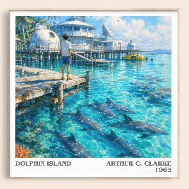Dolphin Island Literary Art Print by Arthur C. Clarke