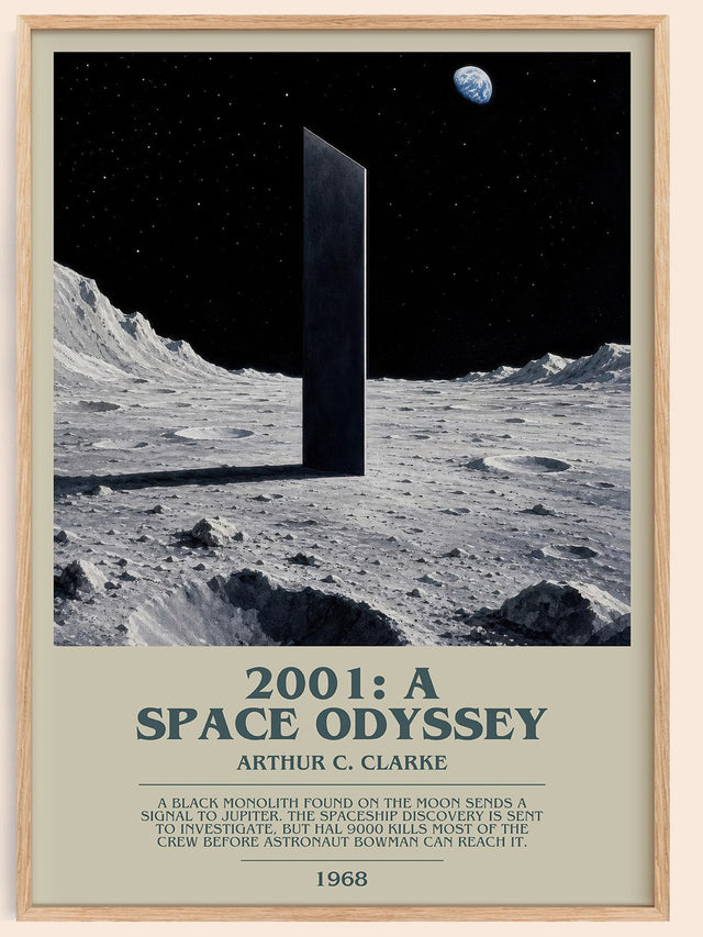 2001: A Space Odyssey Bookish Wall Art by Arthur C. Clarke
